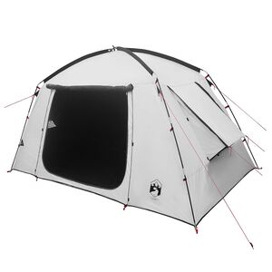 vidaXL Kabintelk katusega Valge Mustate 300 x 210 x 156 cm Pol&uuml;ester