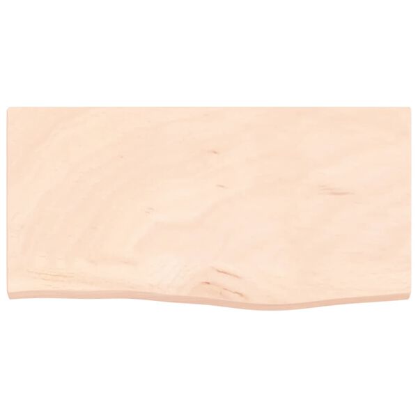 vidaXL seinariiul, 60x30x2 cm, t&ouml;&ouml;tlemata tammepuit