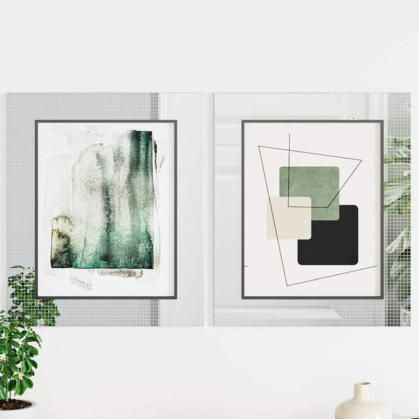 vidaXL Mosaic peegelplaat peegliga 3 pcs H&otilde;bedane 100 x 4 cm Klaas