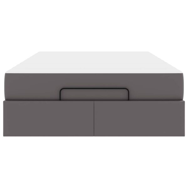 vidaXL Voodi raam madratsiga Hall 120 x 190 cm Kunstnahk