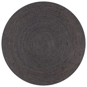 vidaXL k&auml;sitsi valmistatud džuutvaip, &uuml;mmargune, 150 cm, tumehall