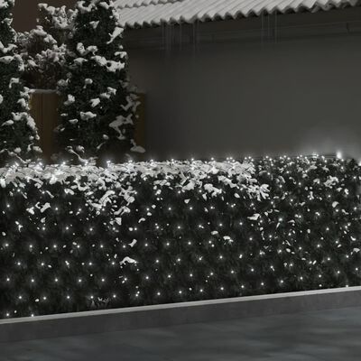 vidaXL jõulutulede võrk, külm valge, 3 x 2 m, 204 LEDi, siseruumi, õue