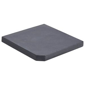 vidaXL p&auml;ikesevarju raskusplaat, must, graniit, kandiline, 25 kg