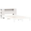 vidaXL hoiuruumiga voodipeats, valge, 140 cm, m&auml;nnipuit