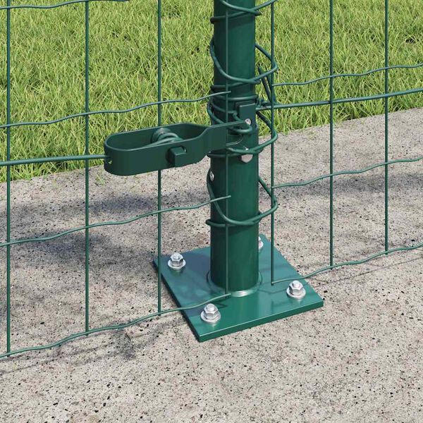 vidaXL Aed koos postiga Roheline 1 x 25 m Terased ja PVC