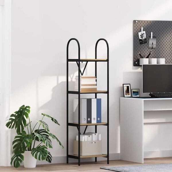 vidaXL Raamatukapp K&auml;sit&ouml;&ouml;puu 40 x 30 x 146 cm Tehispuit