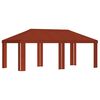 vidaXL Gazebo Kate 6 x 3 m Terrakota Pol&uuml;ester 190 gsm