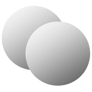 vidaXL seinapeeglid 2 tk, 70 cm, ümmargune, klaasist