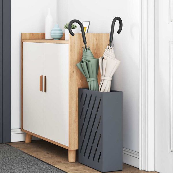 vidaXL Hoidik ja riputustugi Antratsiit 28 x 12 x 41 cm Teras