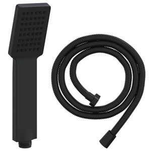 vidaXL Du&scaron;ipea Komplekt Must 150 cm Roostevaba teras