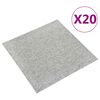 vidaXL Vaip 20 pcs Helehall 50 x 50 cm 100% pol&uuml;prop&uuml;leen