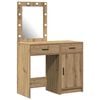 vidaXL Riietumislaud 2 pcs Pruun 50 x 41 x 135 cm Tehispuit