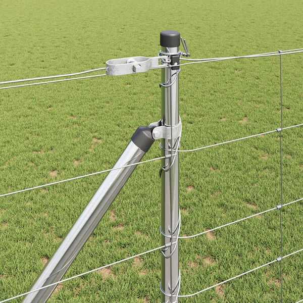 vidaXL Aiapost Galvaniseeritud 25 x 1,2 m Teras