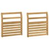 vidaXL K&auml;etugede moodul 2 pcs Valge 58,5 x 8 x 60 cm Tugev akatsiapuu