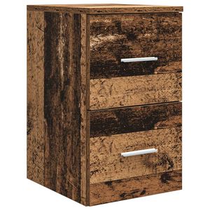 vidaXL Vannitoakapp Vahepealne Vana puit 30 x 35 x 50 cm Tehispuit