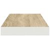 vidaXL seinariiulid, 4 tk, tamm ja valge, 60 x 23,5 x 3,8 cm MDF