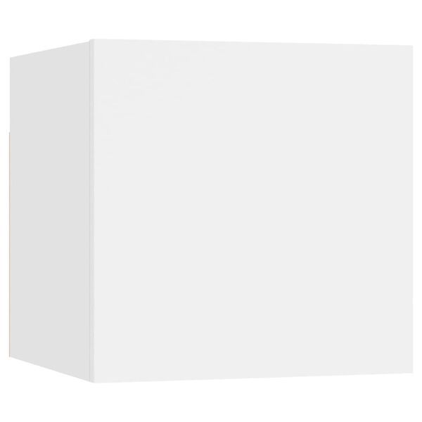 vidaXL öökapp, valge, 30,5x30x30 cm, tehispuit