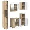 vidaXL Vannitoa m&ouml;&ouml;bleset 5 tk Sonoma tamm 61 x 35 x 64 cm