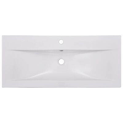 vidaXL vannitoamööblikomplekt, kõrgläikega valge, puitlaastplaat