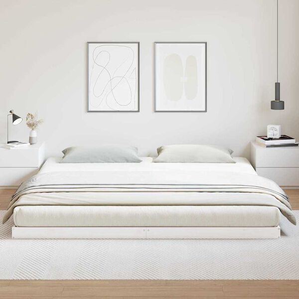 vidaXL P&otilde;randavoodiraam Valge 213.5 x 104 x 9 cm Tahke m&auml;nd