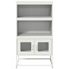 vidaXL Highboard Valge 68x39x123 cm Teras