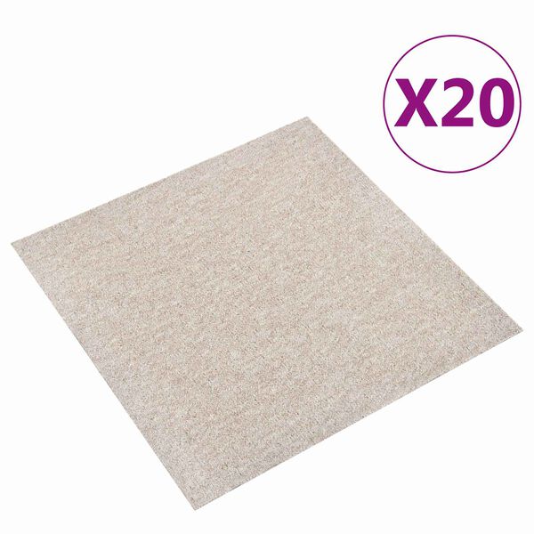 vidaXL Vaip 20 pcs Helebeez 50 x 50 cm 100% pol&uuml;prop&uuml;leen