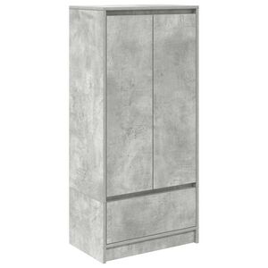 vidaXL kapp sahtliga, betoonhall 55,5x34x119,5 cm, tehispuit
