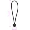 vidaXL bungee nöörid kuuliga 25 tk, 21 x 0,5 cm