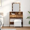 vidaXL Dressing Table sahtliga Vana puit 80 x 41 x 144.5 cm Tehispuit