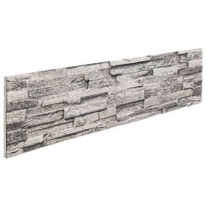 vidaXL Seinapaneelid 10 pcs Helehall 100 x 25 cm EPS vaht