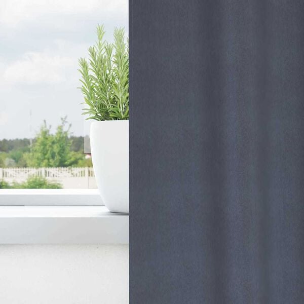 vidaXL Kardinad r&otilde;ngastega 2 pcs Antratsiit 140 x 140 cm Pol&uuml;ester