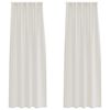 vidaXL Voile Kardin 2 tk cream 260 x 140 cm Pol&uuml;ester