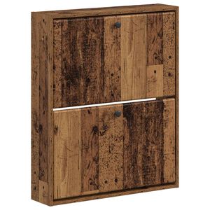 vidaXL Seinale kinnitatav jalan&otilde;ude kapp BREDA 71 x 17 x 86 cm