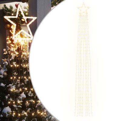 vidaXL jõulupuu tuled, 320 LEDi, soe valge, 375 cm