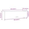 vidaXL garderoob, hall Sonoma tamm, 100x32,5x35 cm, tehispuit