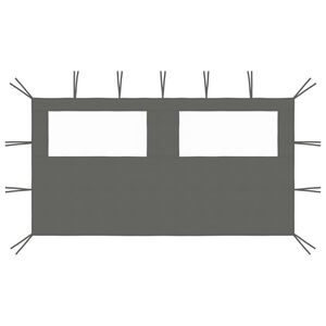 vidaXL lehtla k&uuml;lgsein akendega 4 x 2 m antratsiit