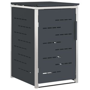 vidaXL Ratastega pr&uuml;gikasti hoidmine Antratsiit 77,5 x 69 x 112,5 cm
