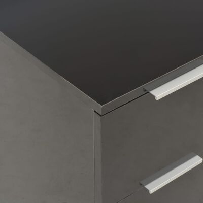 vidaXL puhvetkapp kõrgläikega must, 60x35x80 cm, puitlaastplaat