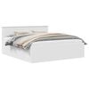 vidaXL Voodi raam peaga Valge 180 x 200 cm Tehispuit