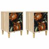vidaXL &Ouml;&ouml;lambi kapp LOCHEM 2 tk Sonoma tamm 36 x 33 x 50 cm Tehispuit