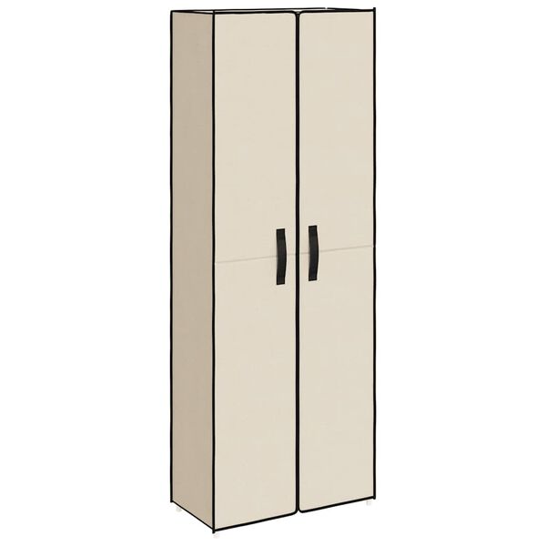 vidaXL kingakapp, kreemjas, 60 x 30 x 166 cm, kangas