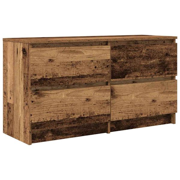 vidaXL telerikapp Old Wood 100x35x54 cm Engineered Wood