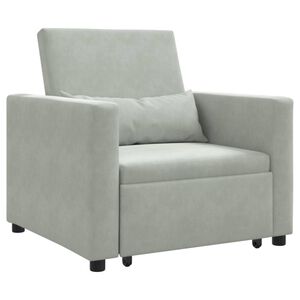 vidaXL L&uuml;kandvoodi &uuml;hele inimesele ratastega Helehall Samet