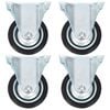 vidaXL fikseeritud rattad 4 tk, 75 mm