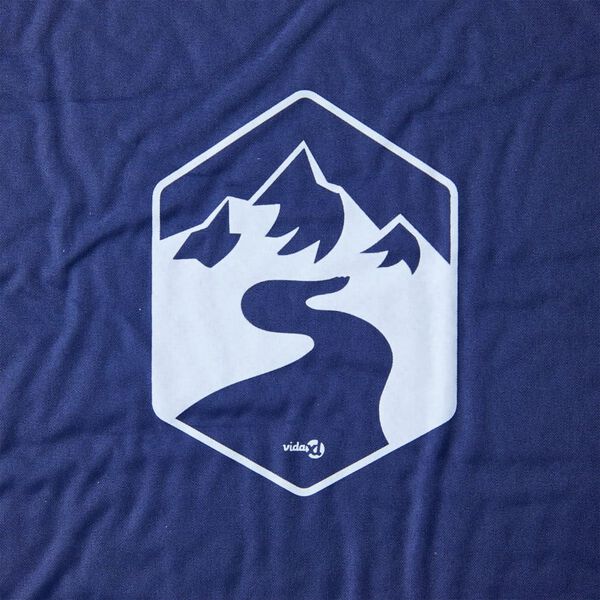 vidaXL isetäituv 1 inimesele matkamadrats koos patjadega, tumesinine