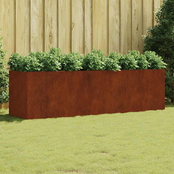 vidaXL taimekast, 280 x 80 x 80 cm, Corten-teras