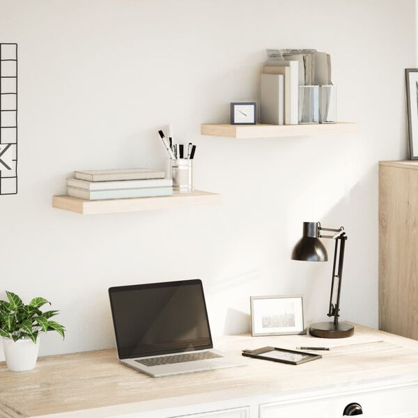 vidaXL seinariiulid 2 tk 50x23,5x4 cm tehispuit