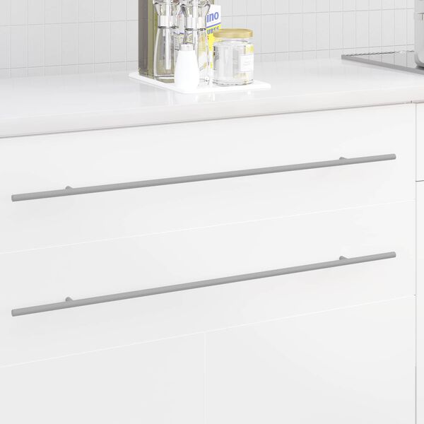 vidaXL Kappi K&auml;epide 12 pcs H&otilde;bedane 800 mm Roostevaba teras