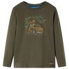 Pikkade varrukatega lastes&auml;rk, khaki, 104