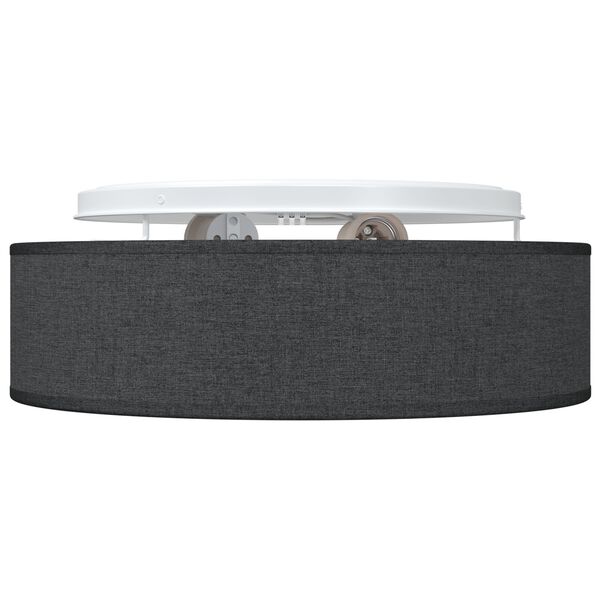 vidaXL Laelamp prožektoritega Must 38 x 38 x 13,5 cm kangas